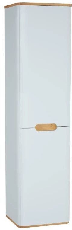 Пенал левосторонний белый матовый с корзиной для белья VitrA Sento 60854