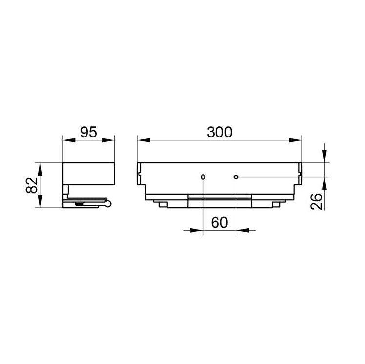 Корзинка для душа Keuco EDITION 11 11159130000 со встроенным стеклоочистителем