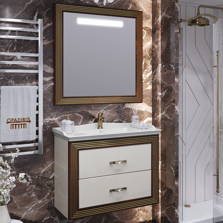 Комплект мебели Opadiris Карат 80 золото (00-00003520+036300-u-01+Z0000004322)