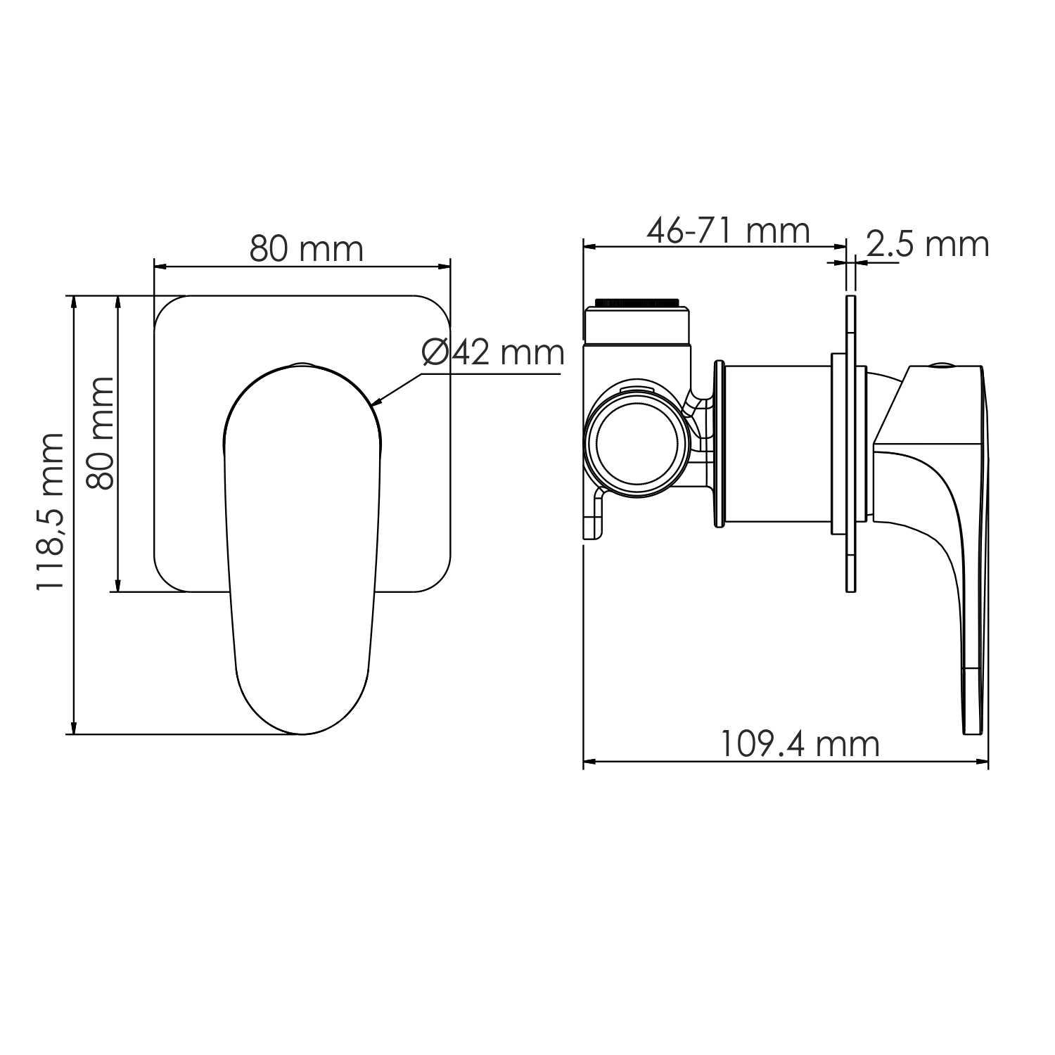 Weida 3151 Смеситель для душа