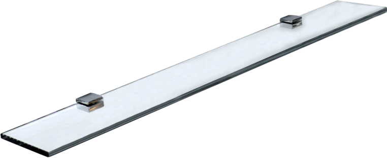 Полка Stworki Glass Shelf 80 фурнитура хром, выбеленное закаленное стекло AGC CrystalVision (3GW259TTKK000)