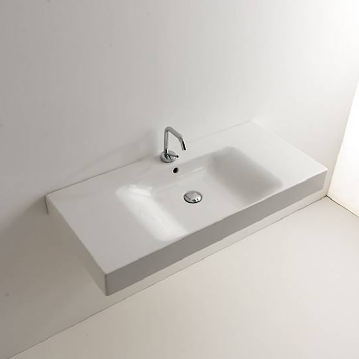 Раковина Kerasan Cento 100х45 см, 1 отв., белый 355001*0