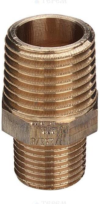 Ниппель переходной Viega 266530 (бронза) 1/2"х3/8"