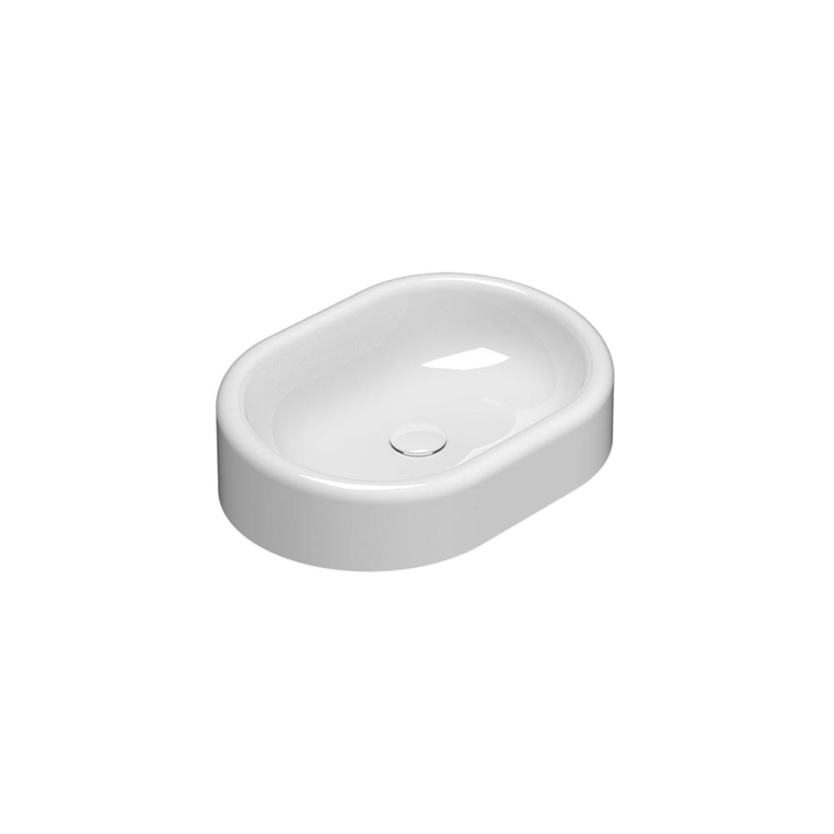 Globo LT061BI Раковина Lalita для установки на столешницу/консоль, размер 61х42 см, цвет bi (Bianco)