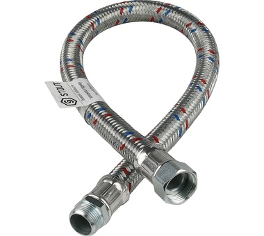 STOUT Гибкая подводка для воды НР 3/4 х ВР 3/4, длина 800 мм (SHF-0208-182020)