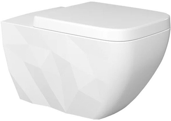 Подвесной унитаз Bien Kristal с микролифтом, безободковый KRKA060N1VP1W3000