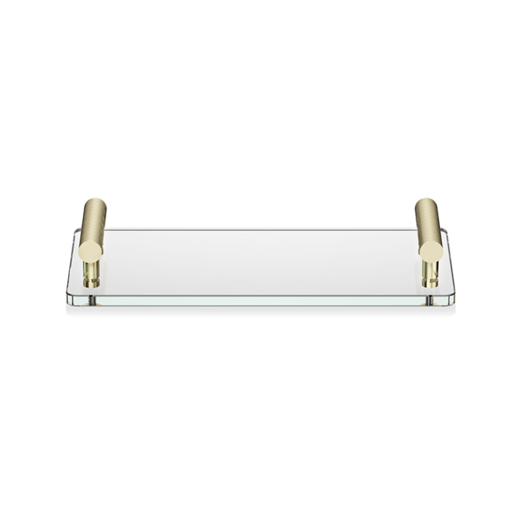 Лоток Decor Walther 0856182 - CLUB TAB золото матовое / прозрачное стекло