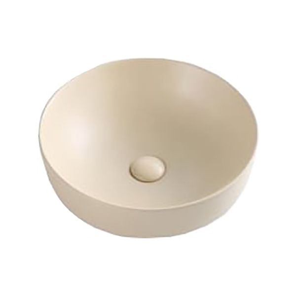 Раковина накладная BelBagno BB1315-H316 бежевая матовая