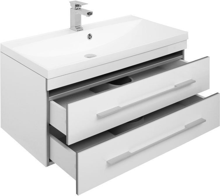 Комплект мебели для ванной Aquanet Верона NEW 90 белый (подвесной 2 ящика) 00230312