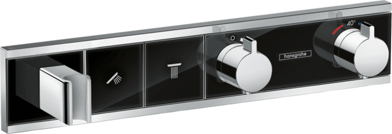 Термостат Hansgrohe RainSelect 15355600 для 2 потребителей, черный хром