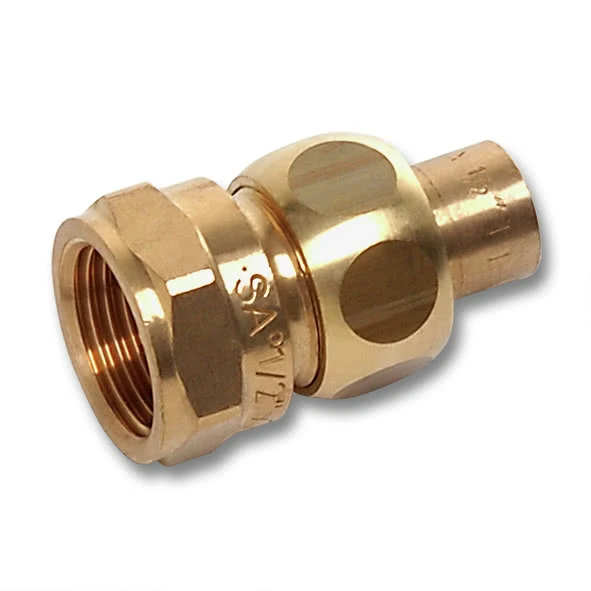 Фитинг Sanha 4340g сгон ВП-ВР, самоуплотняющийся, бронза 22x3/4 , для медных труб под пайку (арт. 14 (143402234)