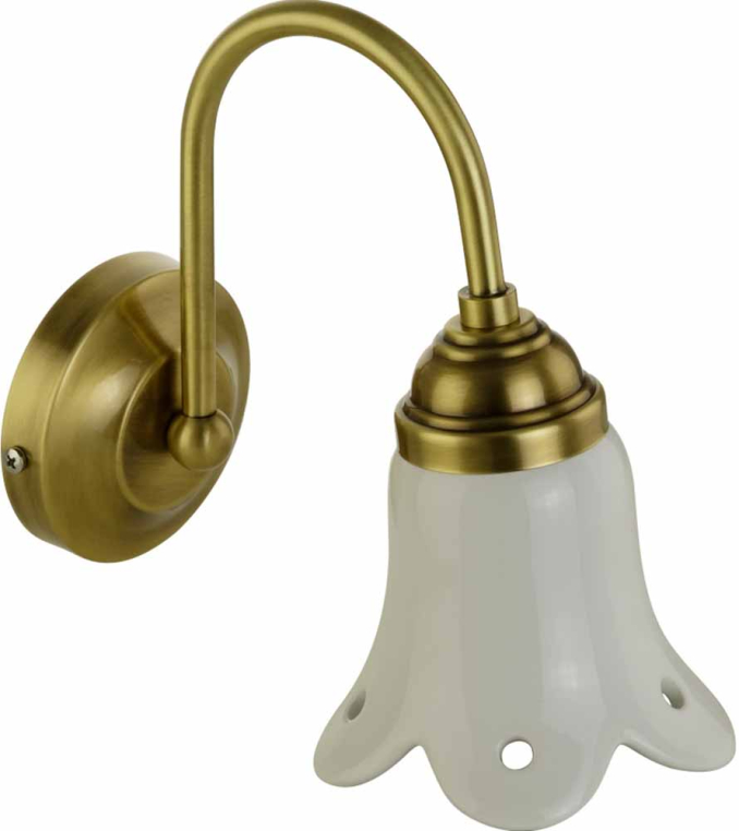 Светильник настенный Migliore Mirella 17189 керамика/бронза H20хL10хP20 cm