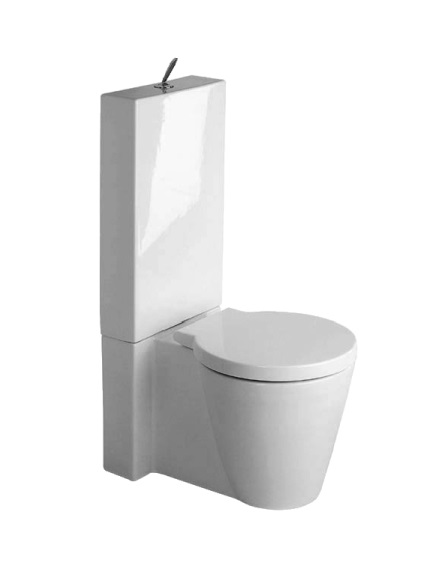 Напольный унитаз Duravit Starck 1 с бачком и микролифтом 0233090064+8727000005+0065880099