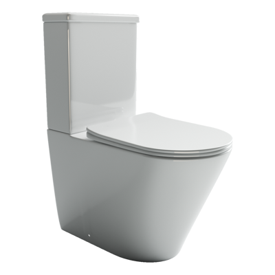 Напольная пристенная чаша унитаза HIGHLIGHT Rimless