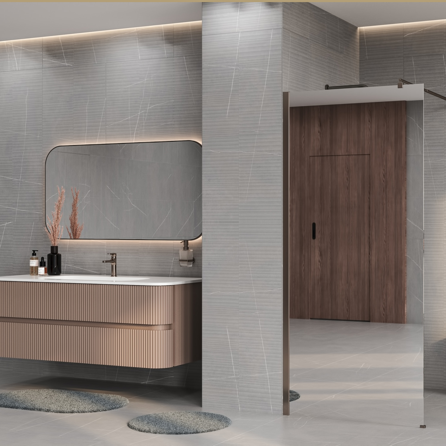 Rur 30W40BN-MR Душевое ограждение