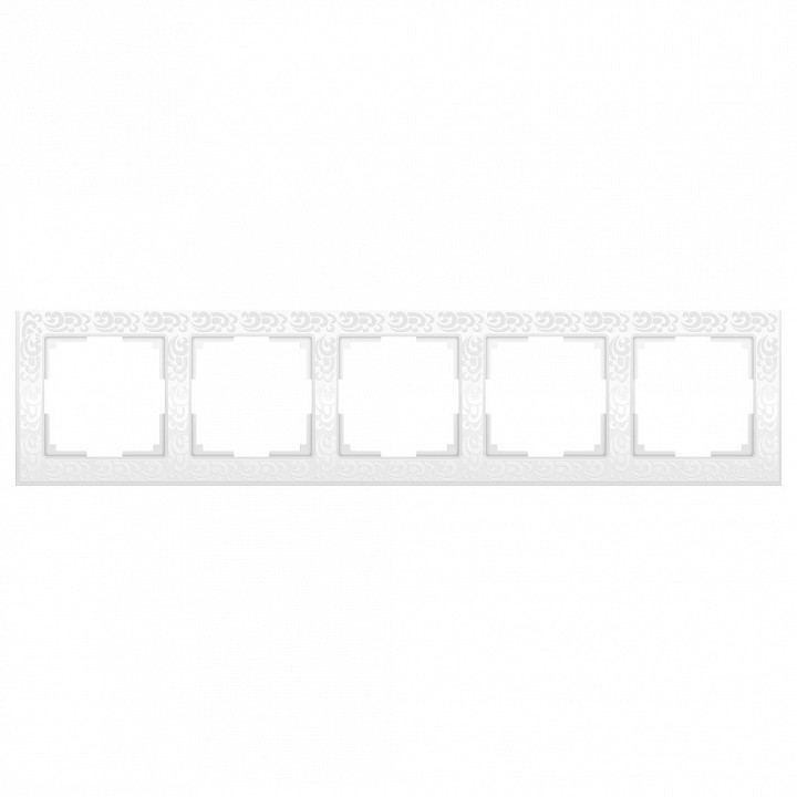 Рамка на 5 постов Werkel Flock WL05-Frame-05-white