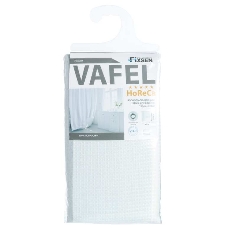 Штора для ванной Fixsen Vafel  (FX-5020K)