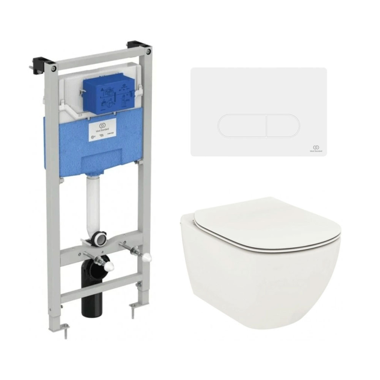 Подвесной унитаз с инсталляцией Ideal Standard T3868V1/115AC
