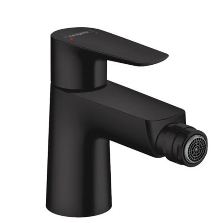 Смеситель для биде Hansgrohe Talis E с донным клапаном матовый черный