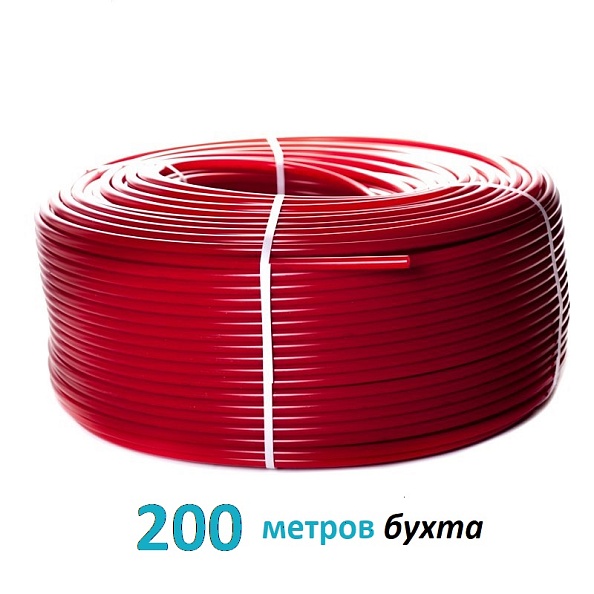 Труба STOUT PEX 16х2,0 красная бухта \ 200м \ (SPX-0002-001620)