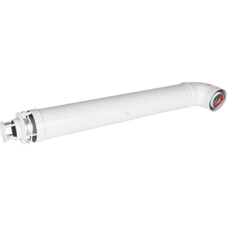 ROMMER RCA-6010-240900 Комплект дымохода СТАНДАРТ 60/100 - 900мм (Bosch, Buderus, Navien S/C/E, Baxi ECO Nova/Classic,   Baltur, Fondital  ) в комплекте фланец