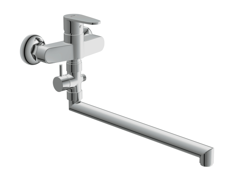 Смеситель для душа Cersanit Cari латунь хром излив 30 см (63028)