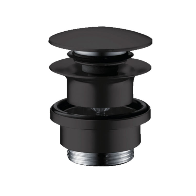 Донный клапан Push-open для раковины Hansgrohe 50100670 черный матовый
