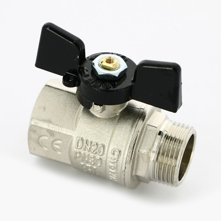 Кран шаровой Bugatti New Jersey НВ бабочка 3/4" 09170005