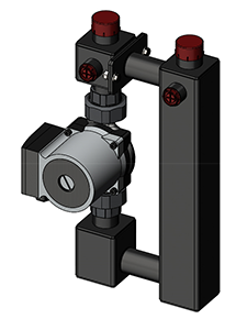 Насосный модуль Zota прямой 25/40 (Grundfos 130 мм) (GR 493200 2006)