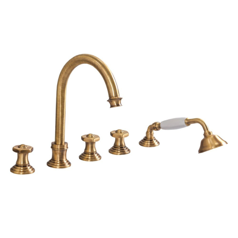 Смеситель на борт ванны с ручным душем Cezares Aphrodite APHRODITE-BVD-02-O бронза