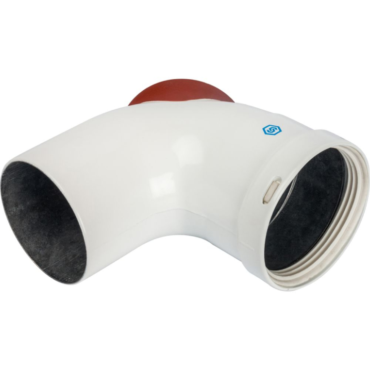 STOUT Отвод 90° Ø80 с инспекционным окном (SCA-0080-010090)