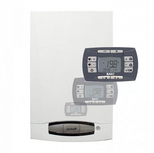 Настенный газовый двухконтурный котел отопления Baxi Nuvola-3 Comfort 240 Fi CSB45724358