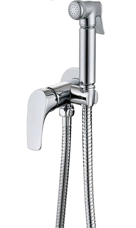 Смеситель с гигиеническим душем Aquanet Atletic AF310-52C (с внутренней частью)