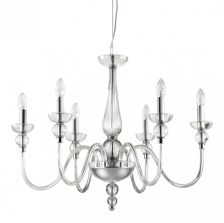 Подвесная люстра Ideal Lux Doge DOGE SP6 TRASPARENTE