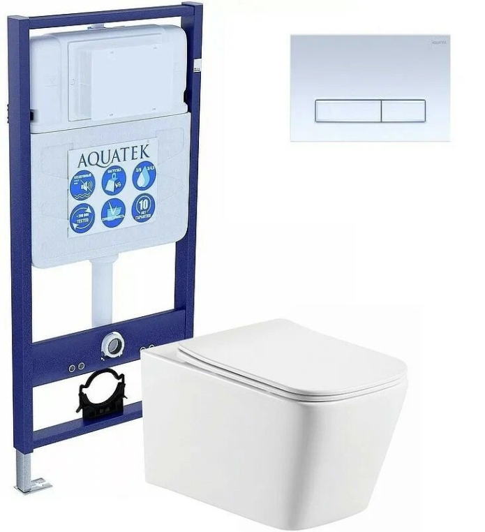 Унитаз с инсталляцией 3в1 SET AQUATEK ЛИБРА N KDI21