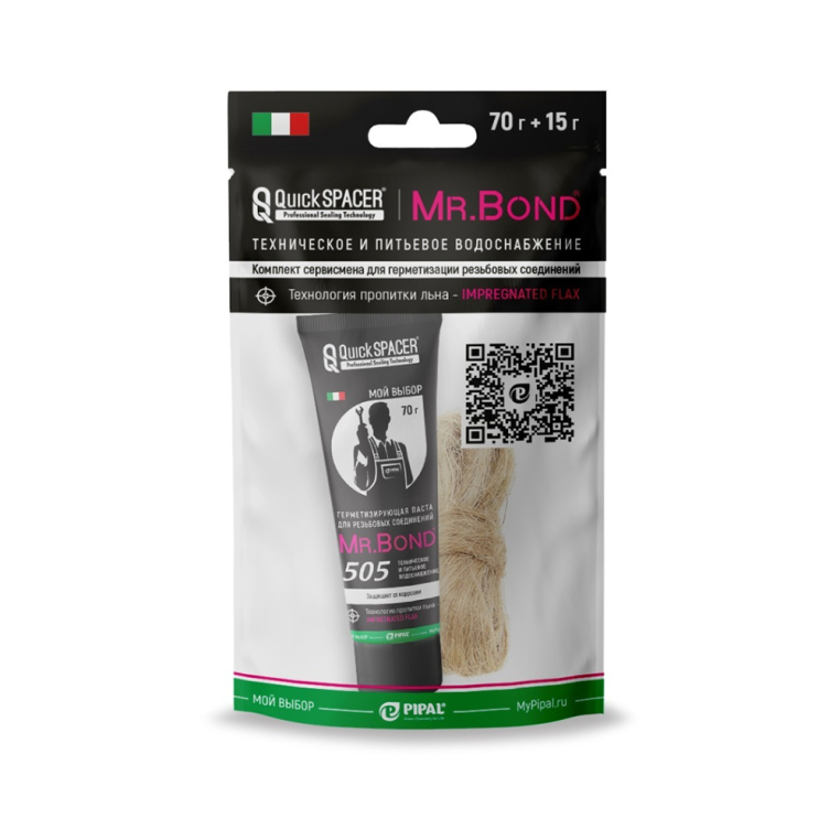 Комплект из пасты 70г и льна 15г Mr.Bond MB505050KIT4