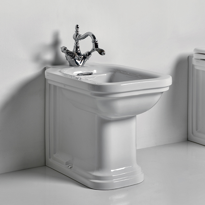 Биде напольное Kerasan Waldorf 4121K1bi/cr*1+760390