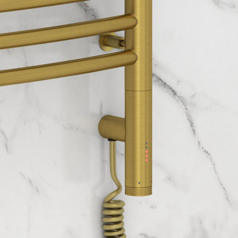 Электрический полотенцесушитель Сунержа Богема 3.0 выгнутая 800x500 МЭМ Пр. состаренная латунь (051-5803-8050)