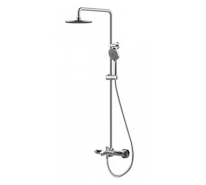 Душевая стойка Bravat Waterfall F639114C-A2-RUS хром
