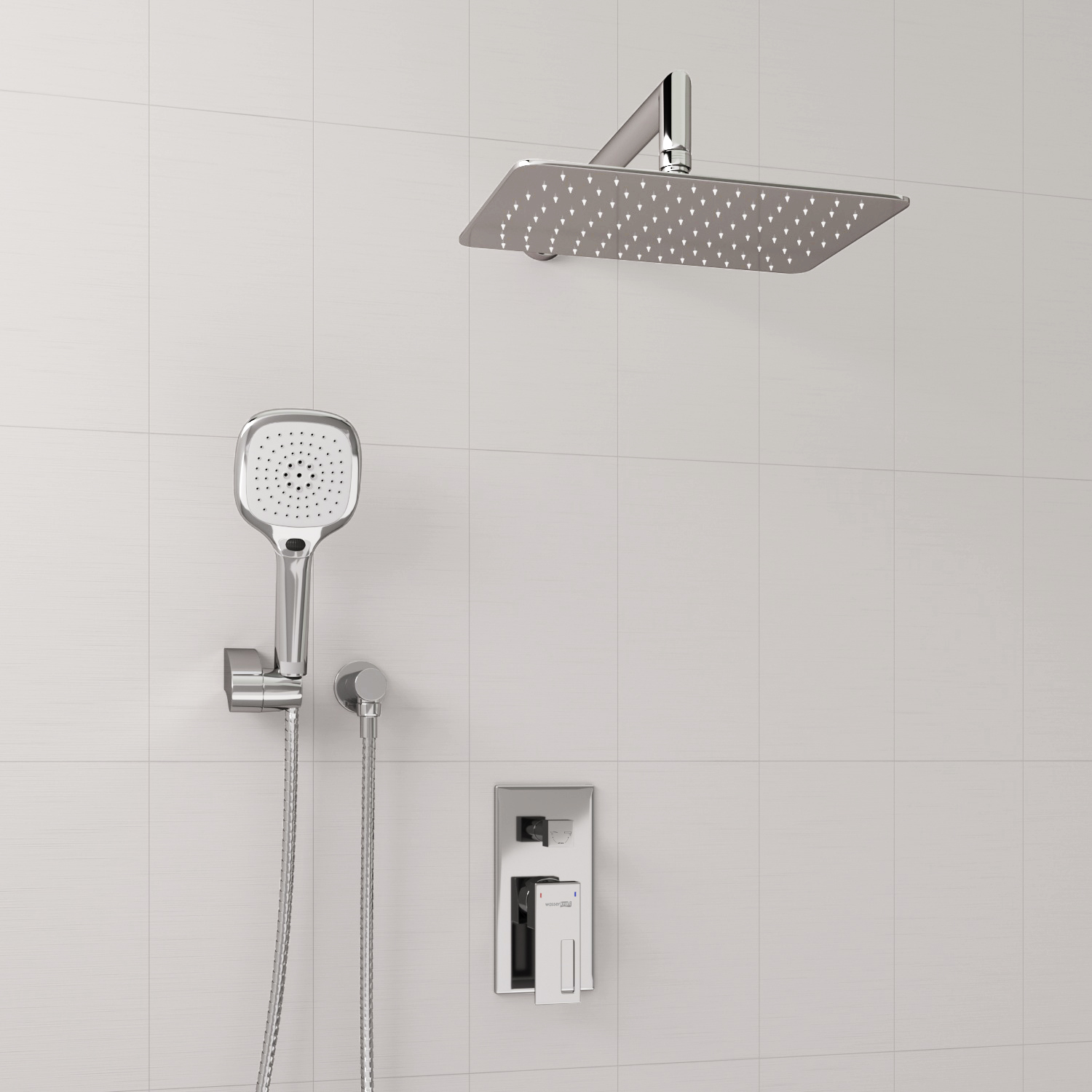 A16069 Встраиваемый комплект для душа с верхней душевой насадкой и лейкой