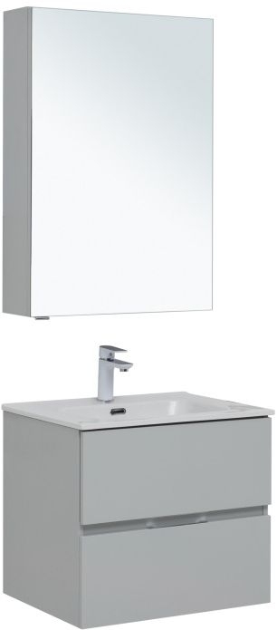 Мебель для ванной Aquanet Алвита New 60 2 ящика, серый 00274224