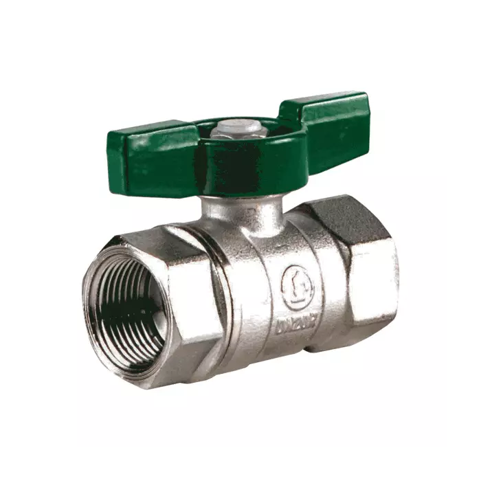 Кран шаровой латунь хром R251W Ду 25 Ру35 ВР бабочка Giacomini R251WX025