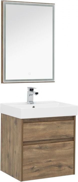 Мебель для ванной Aquanet Nova Lite 60 дуб рустикальный (2 ящика) 00254216