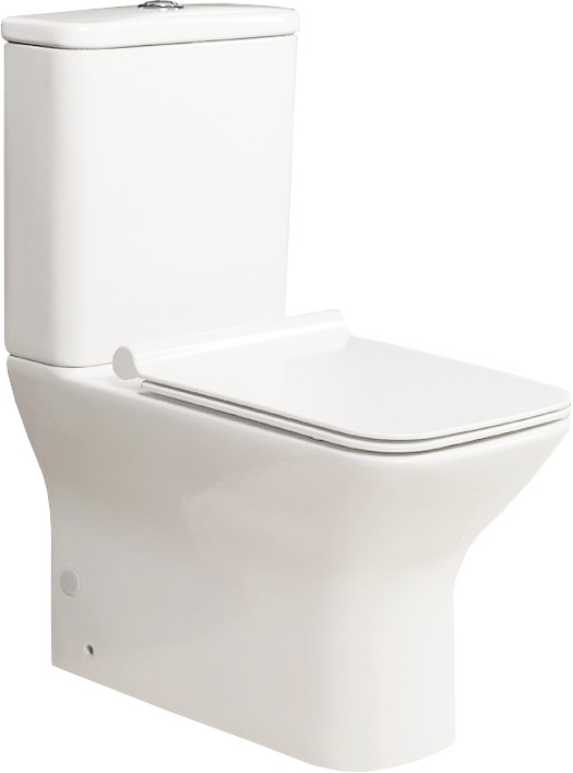 Напольный унитаз BelBagno Romano с бачком, безободковый BB248CPR-P+BB248T
