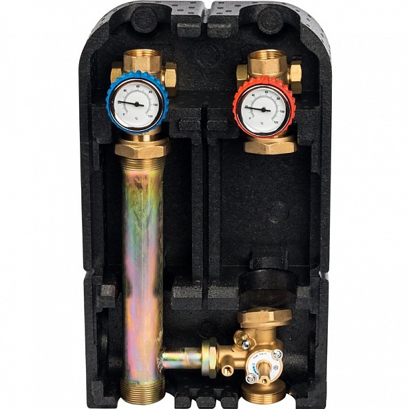 STOUT Насосная группа с 3‑х ходовым приводным смесителем 1″ без насоса (SDG-0003-002501)