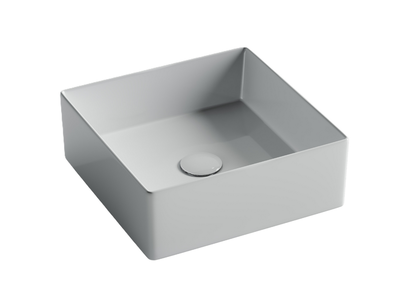 Раковина накладная квадратная 361x361x130, без перелива, цвет белый, арт.СN6068
