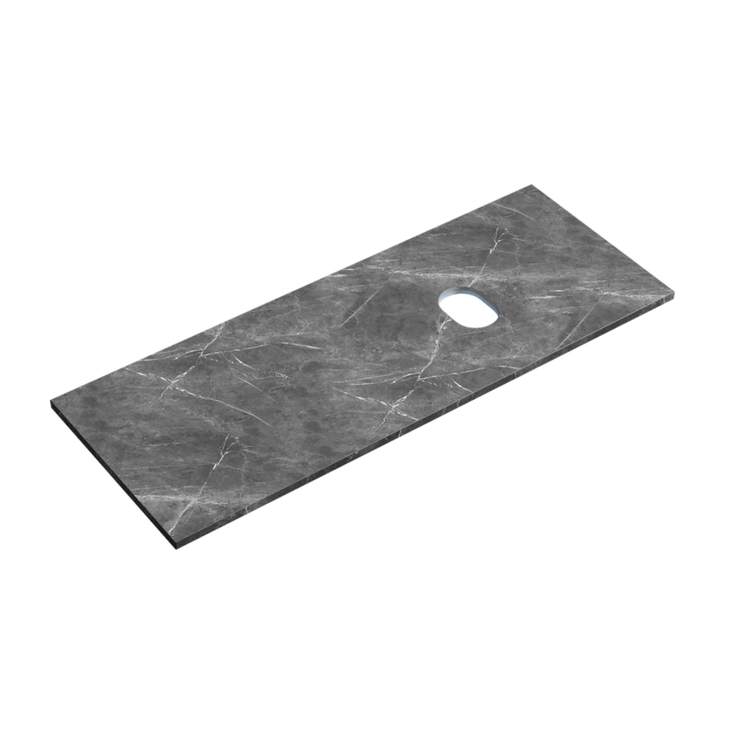 Столешница для ванной комнаты SANCOS 1200х460, цвет black sky, арт. TT120A1R, правая