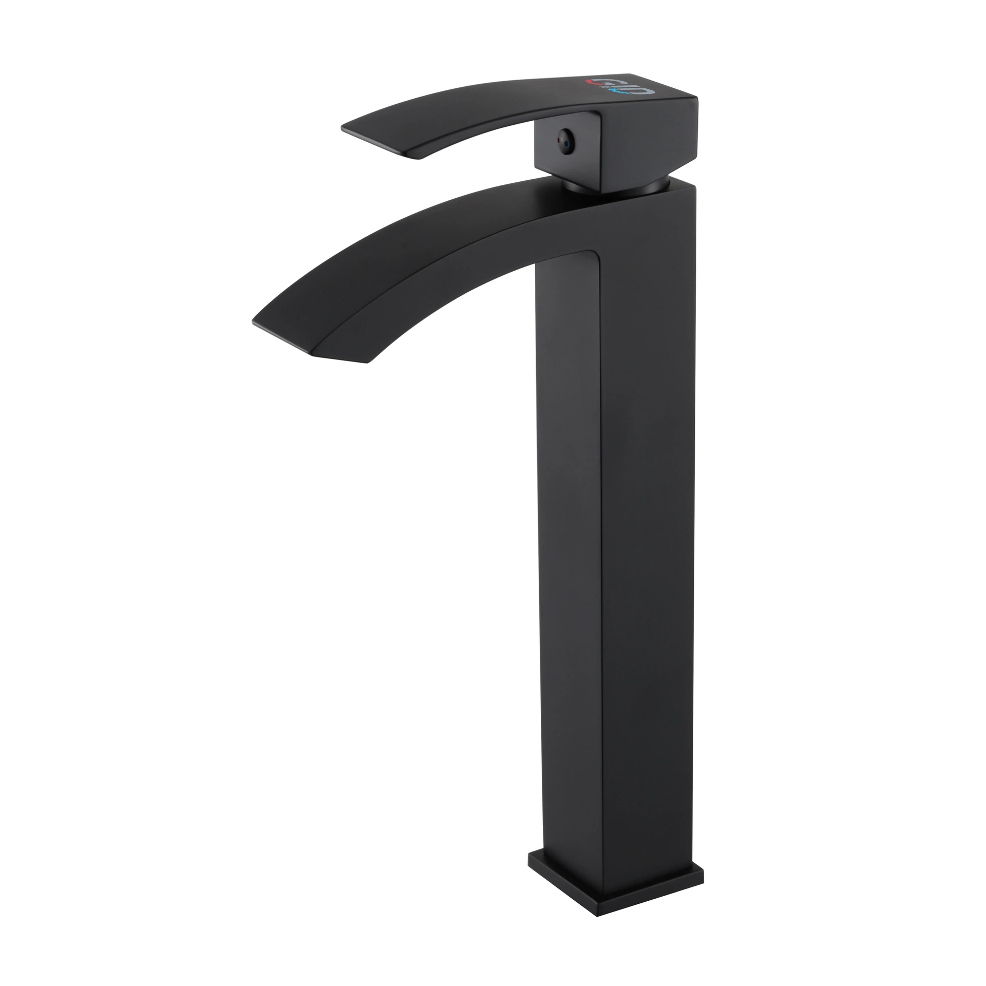 Смеситель высокий для раковины Gid Victoria L120-BM-D L120BMD черный матовый