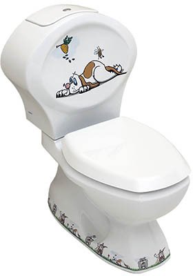 Напольный унитаз Serel Children с бачком 8702DOGR