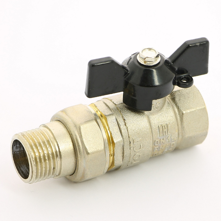 Кран Pride LD НВ 1/2" полнопроходной бабочка с разъемным соединением (LD 47.306.15)